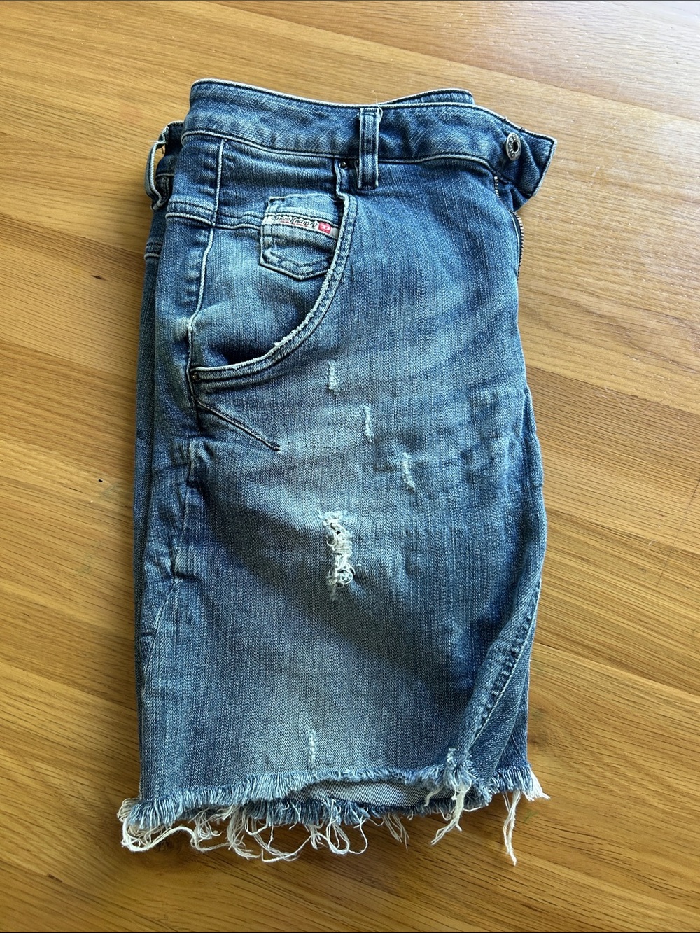 Diesel Fayza Relaxed Boyfriend Low Waist Light Blue Denim
